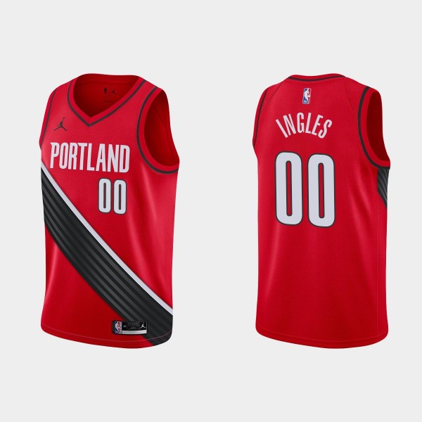 Blazers Red Joe Ingles #00 Statement Jersey Swingm...