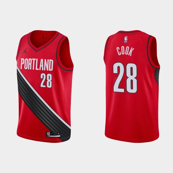 Blazers Red Quinn Cook #28 Statement Jersey Swingm...