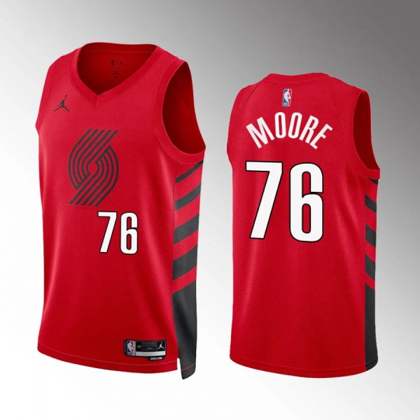 Taze Moore Portland Trail Blazers Red Statement Ed...