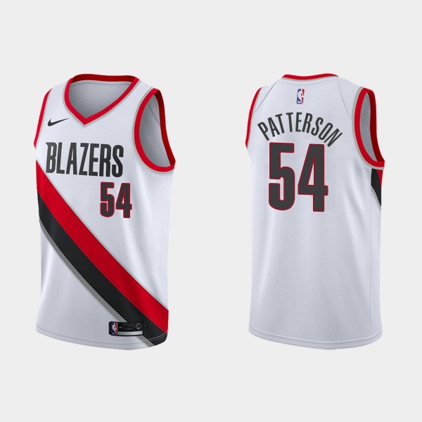 Blazers White #54 Patrick Patterson Swingman Jerse...