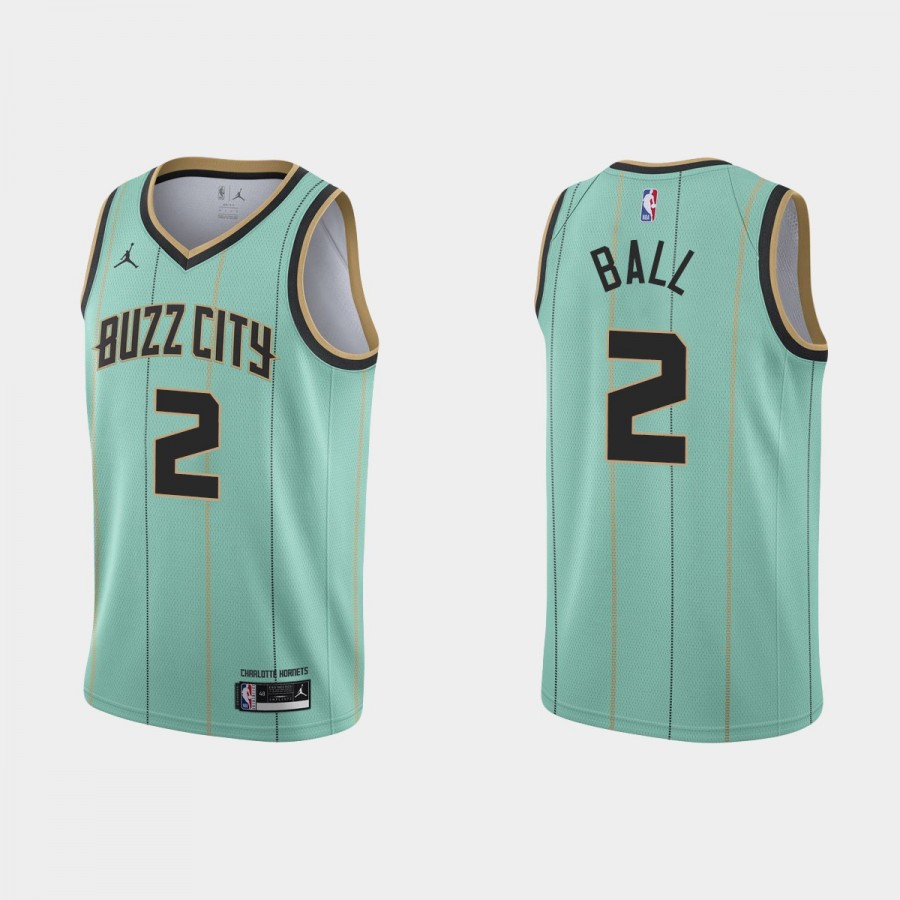 2020-21 Charlotte Hornets Jersey LaMelo Ball #2 City Edition Green