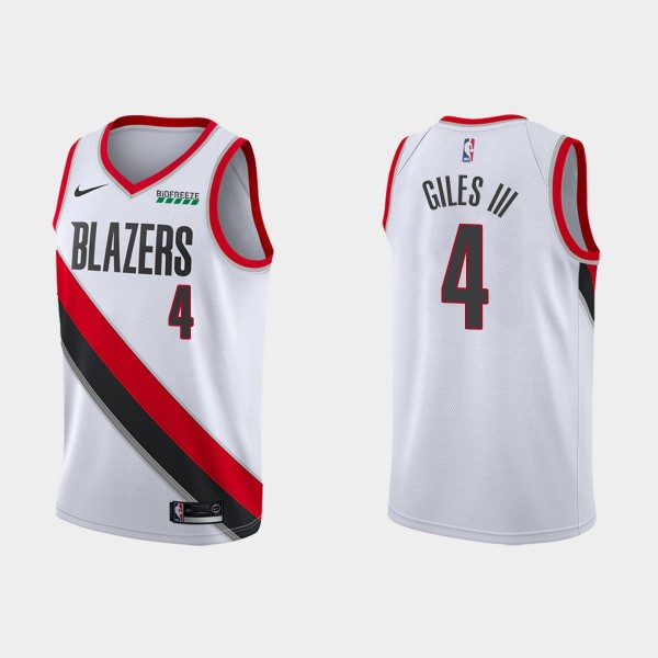 Blazers #4 Harry Giles III White Swingman Jersey