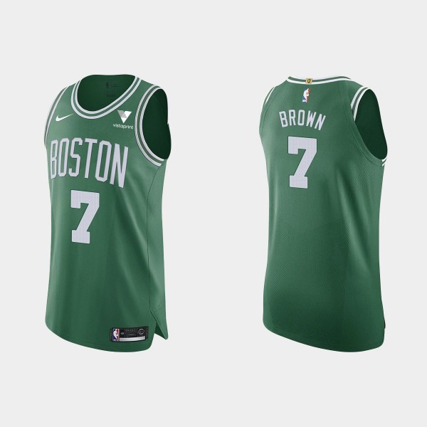 Celtics No.7 Jaylen Brown Icon Jersey Green