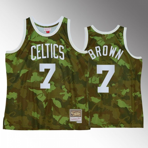 Boston Celtics Jaylen Brown Green Ghost Camo Men J...