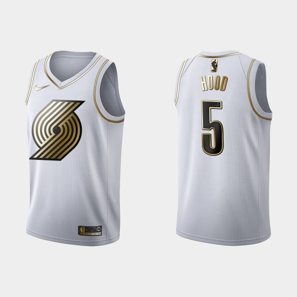 Blazers Rodney Hood 2020-21 Golden Edition Jersey ...