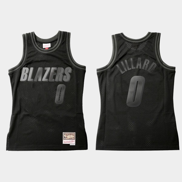 Blazers Damian Lillard #0 Throwback Tonal Jersey -...