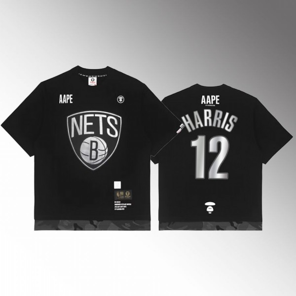 AAPE x NBA Style Ape Face Brooklyn Nets #12 Joe Ha...