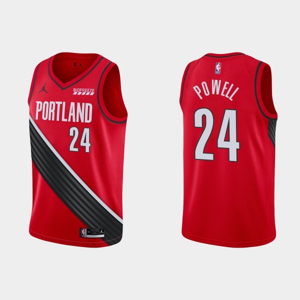 Blazers No. 24 Norman Powell Swingman Jersey Red