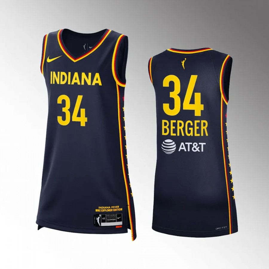 Indiana Fever Grace Berger 2023 WNBA Draft Exclusive Edition Jersey Navy
