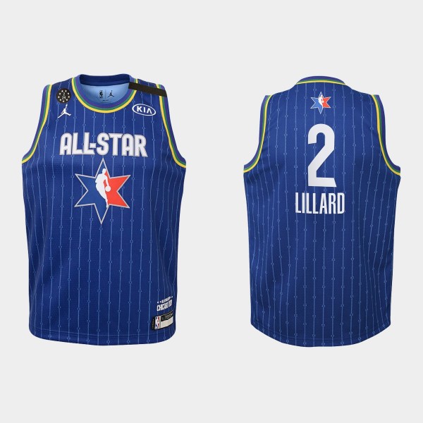 Damian Lillard Blazers 2020 NBA All-Star Game Blue...