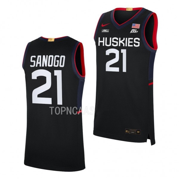 UConn Huskies Adama Sanogo Black #21 Jersey Limite...