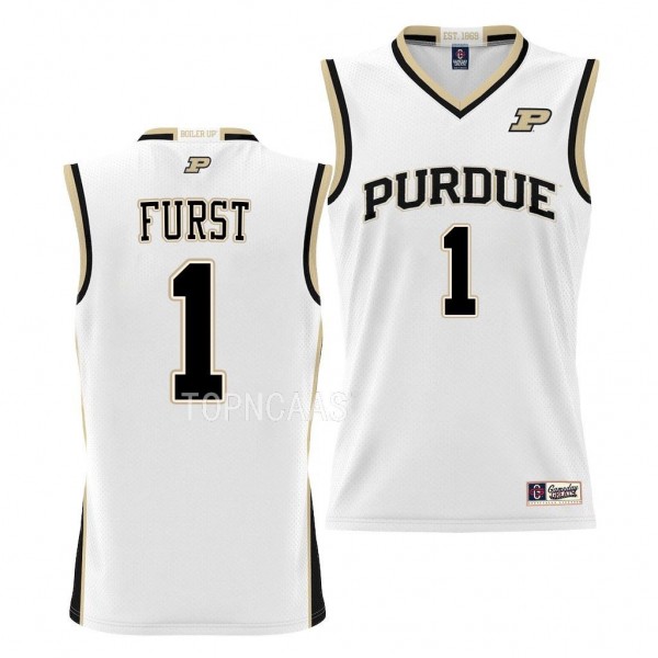 Caleb Furst Purdue Boilermakers #1 White NIL Pick-...