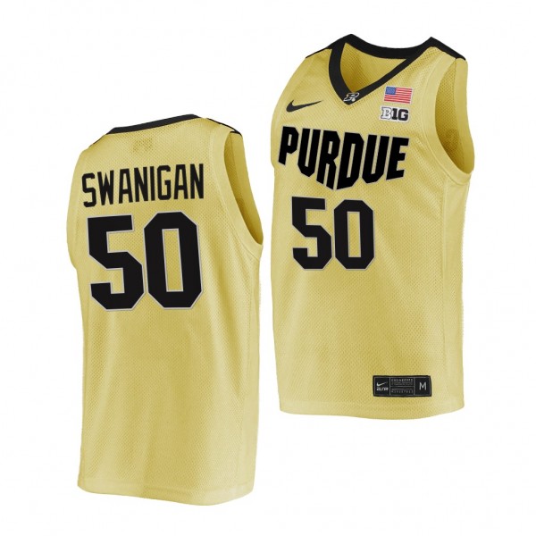 Caleb Swanigan RIP Biggie Basketball Jersey - Gold