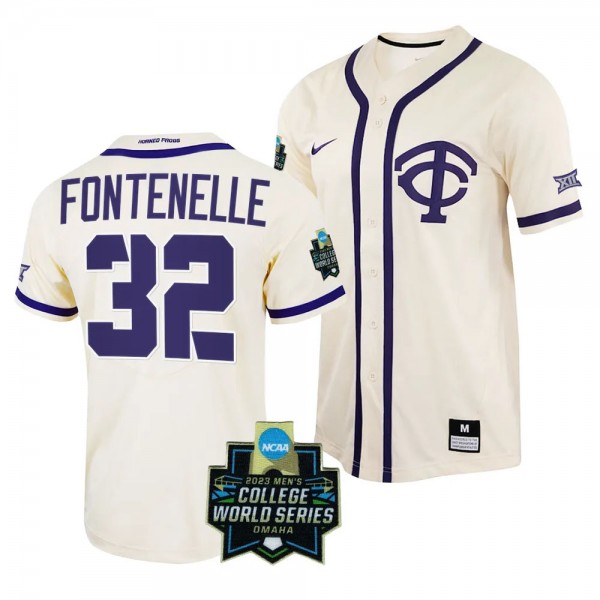 2023 College World Series Cole Fontenelle TCU Horn...