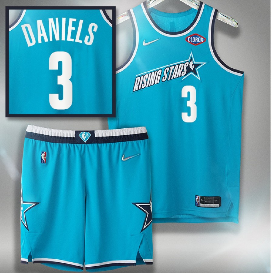 Dyson Daniels 2022 NBA Rising Stars NBAG 3 Blue Team Barry Jersey