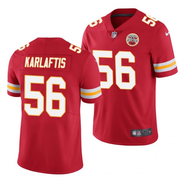 Kansas City Chiefs #56 George Karlaftis Jersey 2022 NFL Draft Red Men ...