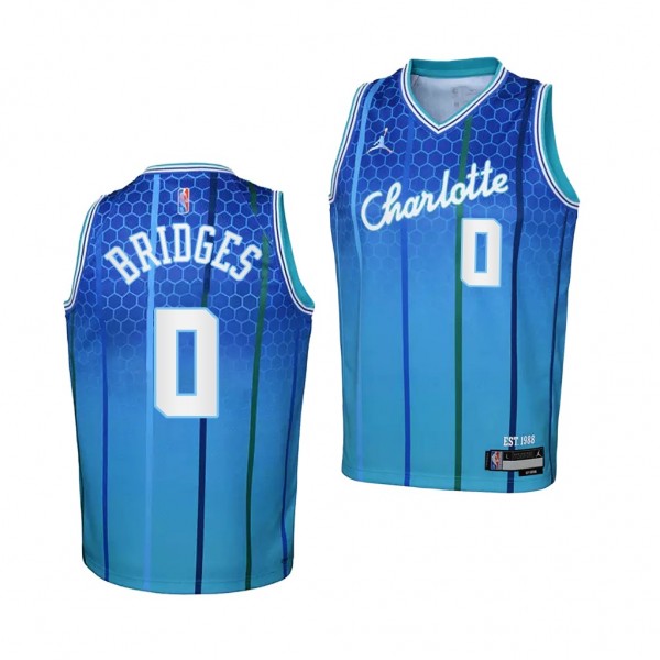 Youth Charlotte Hornets Miles Bridges 2021-22 City...