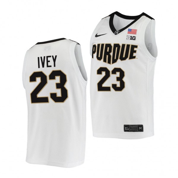 Jaden Ivey Jersey Purdue Boilermakers 2021-22 College Basketball Replica Jersey - White