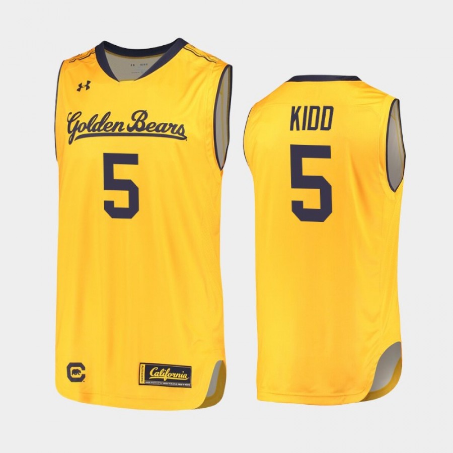 California Bears Jason Kidd Yellow 2019-20 Replica College Basketball ...