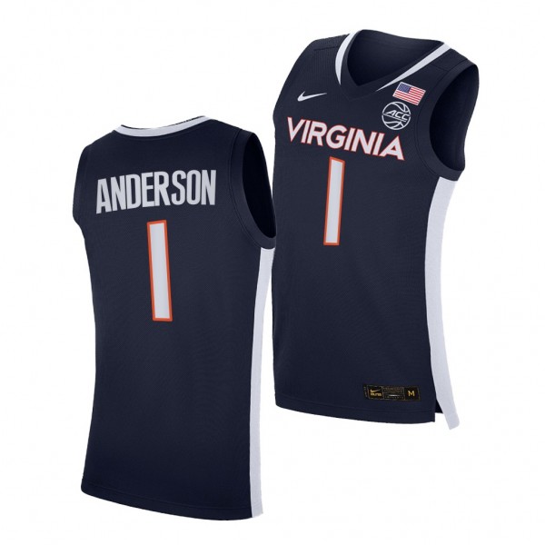 Virginia Cavaliers Justin Anderson Jersey Road Sec...