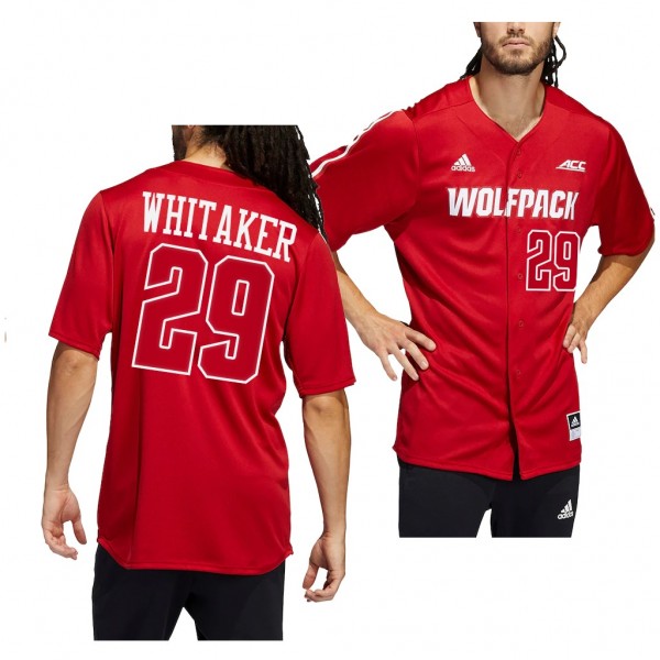 Logan Whitaker NC State Wolfpack #29 Red College B...