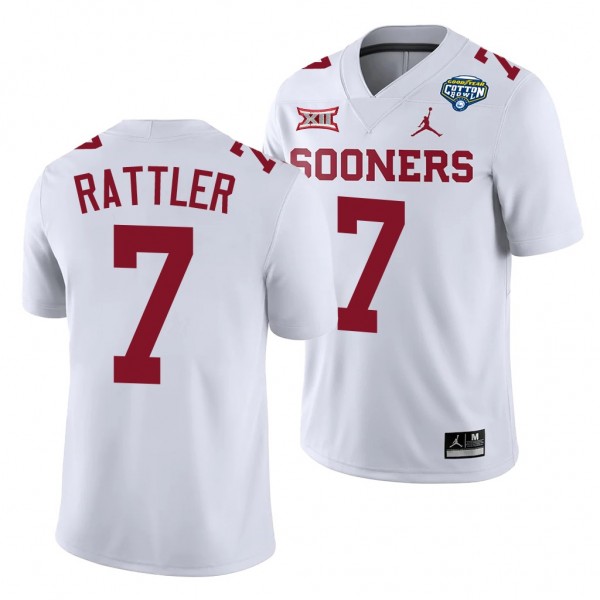 Spencer Rattler #7 Oklahoma Sooners 2020 Cotton Bo...