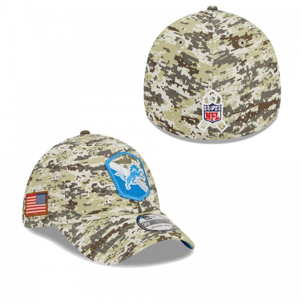 Men's Detroit Lions Camo 2023 NFL Salute To Servic...