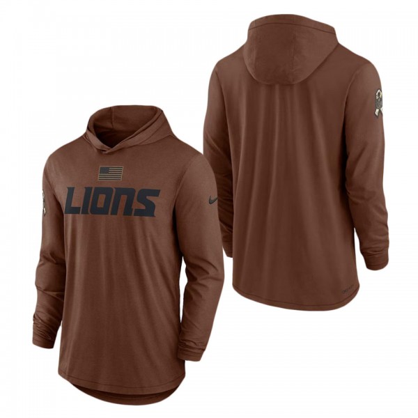 Men's Detroit Lions Brown 2023 NFL Salute To Servi...