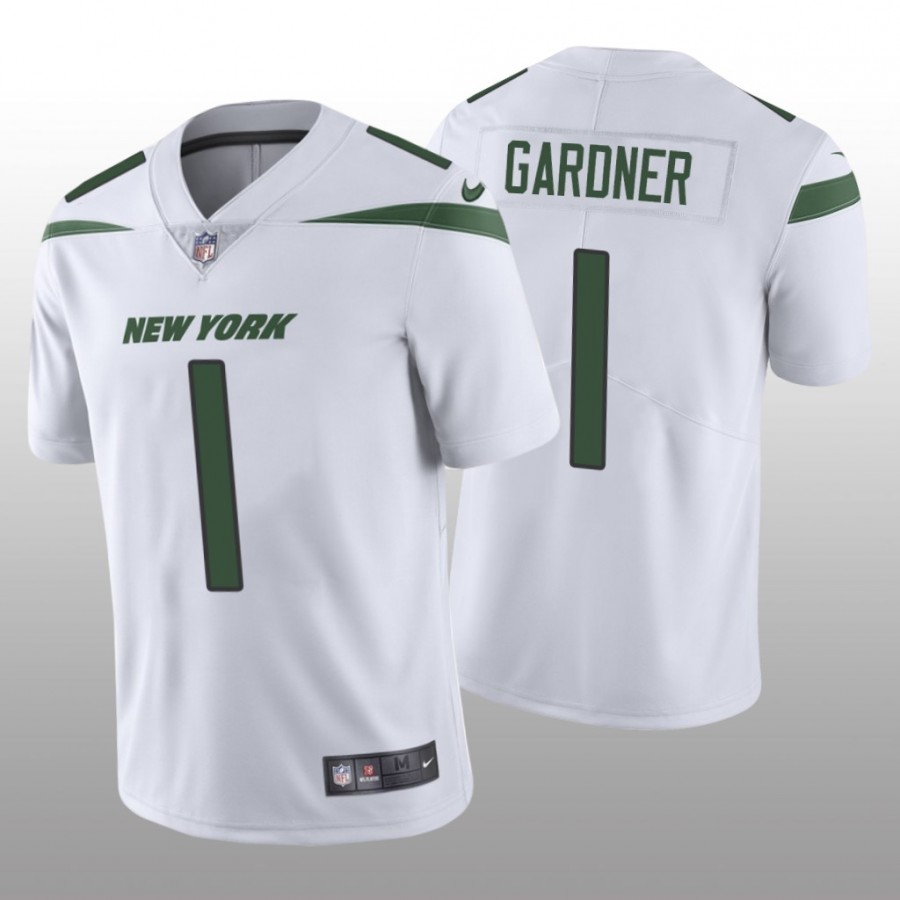 Ahmad Gardner New York Jets White 2022 NFL Draft Vapor Limited Jersey