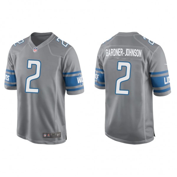 Men's C.J. Gardner-Johnson Detroit Lions Silver Ga...