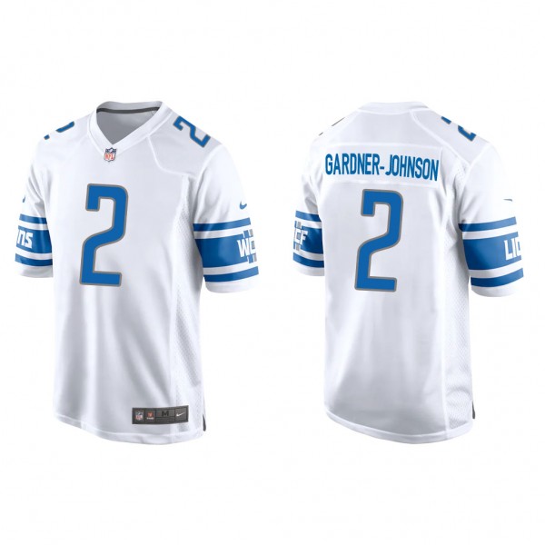 Men's C.J. Gardner-Johnson Detroit Lions White Gam...