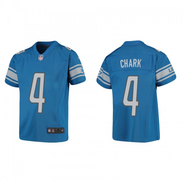 Youth D.J. Chark Detroit Lions Blue Game Jersey