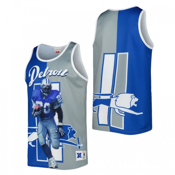 Detroit Lions Barry Sanders Mitchell & Ness Bl...