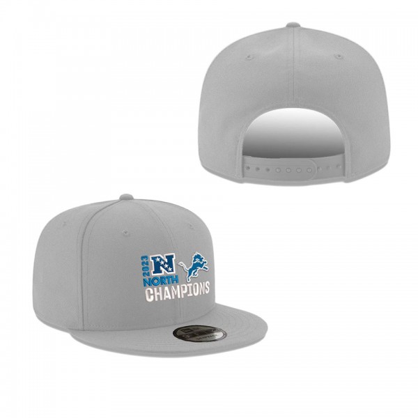 Men's Detroit Lions Gray 2023 NFC North Division C...