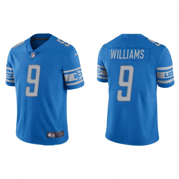 Men's Detroit Lions Jameson Williams Light Blue Va...