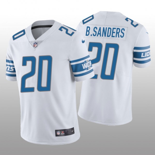 Barry Sanders Lions Vapor Limited Jersey White Ret...