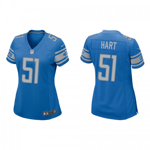 Women's Detroit Lions Bobby Hart Blue Game Jersey