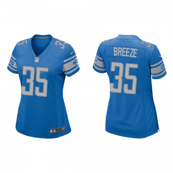 Women's Detroit Lions Brady Breeze Blue Game Jersey