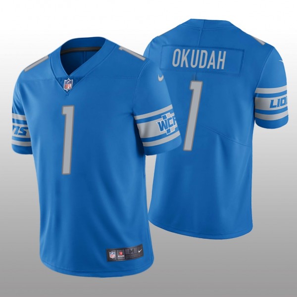 Jeff Okudah Lions Vapor Limited Jersey Blue