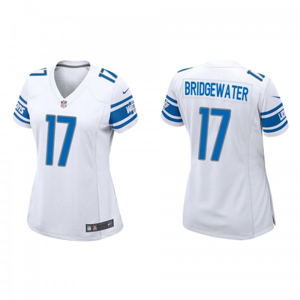 Women's Detroit Lions Teddy Bridgewater White Game...