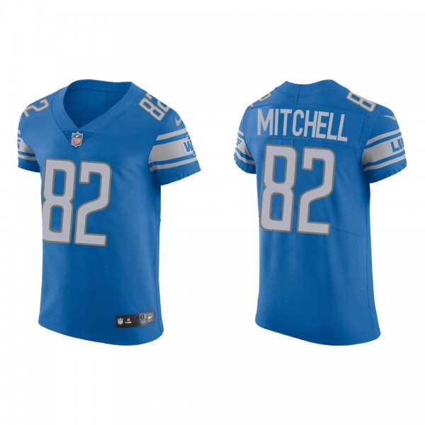 Men's Detroit Lions James Mitchell Blue Vapor Elit...