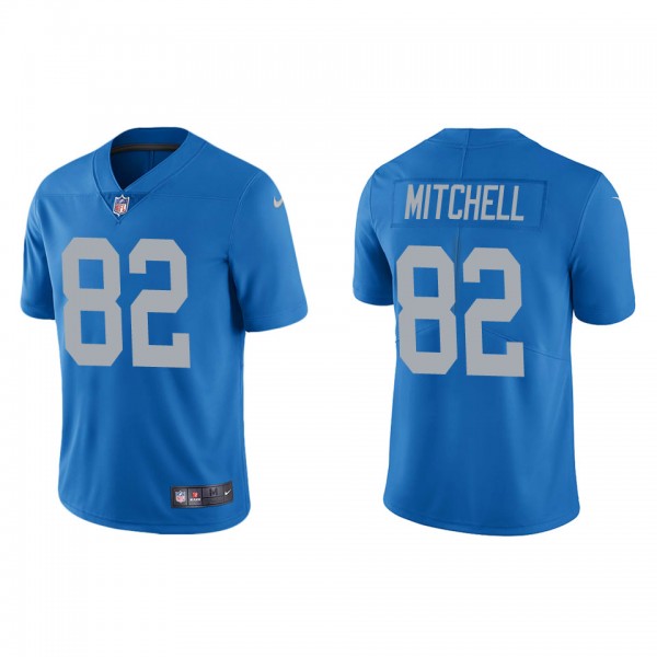 Men's Detroit Lions James Mitchell Blue Vapor Limi...