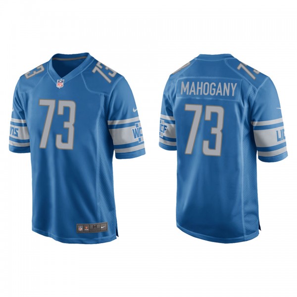 Men's Christian Mahogany Detroit Lions Blue Game J...