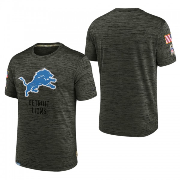 Men's Detroit Lions Brown 2022 Salute to Service V...