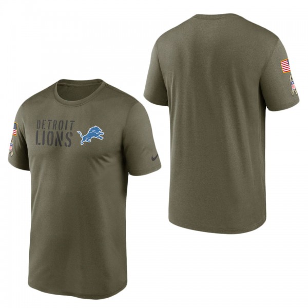 Men's Detroit Lions Olive 2022 Salute to Service L...