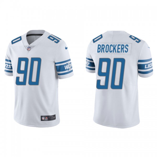 Men's Detroit Lions Michael Brockers White Vapor L...