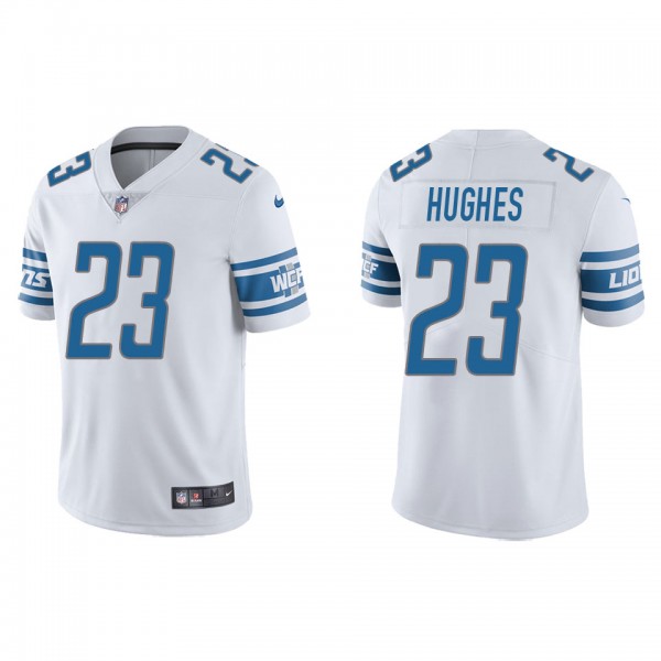 Men's Detroit Lions Mike Hughes White Vapor Limite...