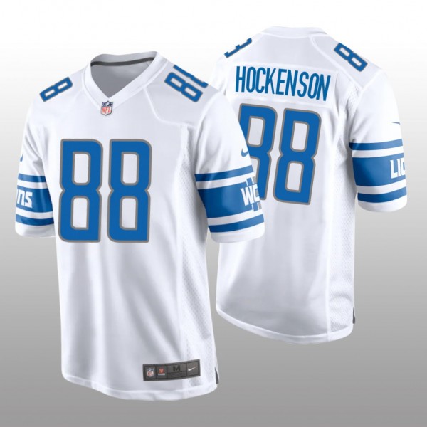 T.J. Hockenson #88 Lions Game Jersey White