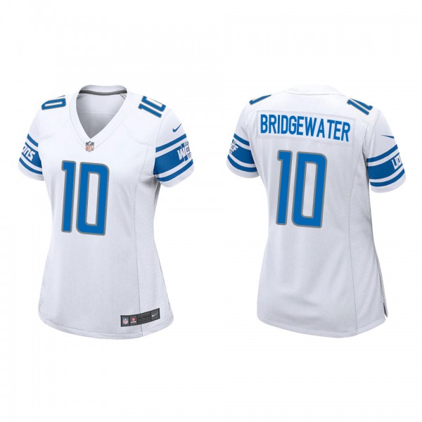 Women's Teddy Bridgewater Detroit Lions White Game...