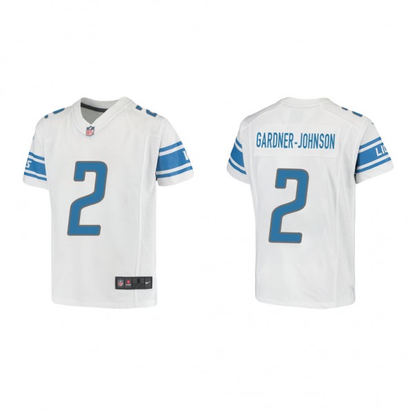 Youth C.J. Gardner-Johnson Detroit Lions White Gam...